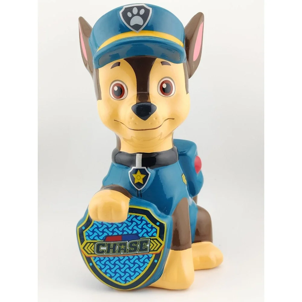 Spin Master PAW Productions Chase Ceramic Piggy Bank 8 Inch Original